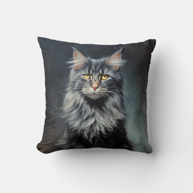 Maine Coon cat Kissen (Vorderseite)