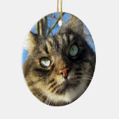 Maine Coon Cat Kitty Keramikornament (Rechts)