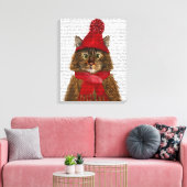 Maine Coon Cat Leinwanddruck (Insitu (Wohnzimmer))