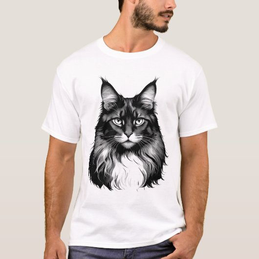 Maine Coon Cat Men's T-Shirt (Vorderseite)