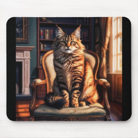 Maine Coon Cat Mousepad (Vorne)