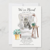 Maine Coon Cat Moving Ankündigung (Vorderseite)