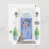 Maine Coon Cat Moving Ankündigung Postkarte (Vorne/Hinten)