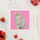 Maine Coon Cat Napkins Serviette (Beispiel)