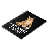 Maine Coon Cat Ohrts I Do What I Want Maine Coon Notizblock (Linke Seite)