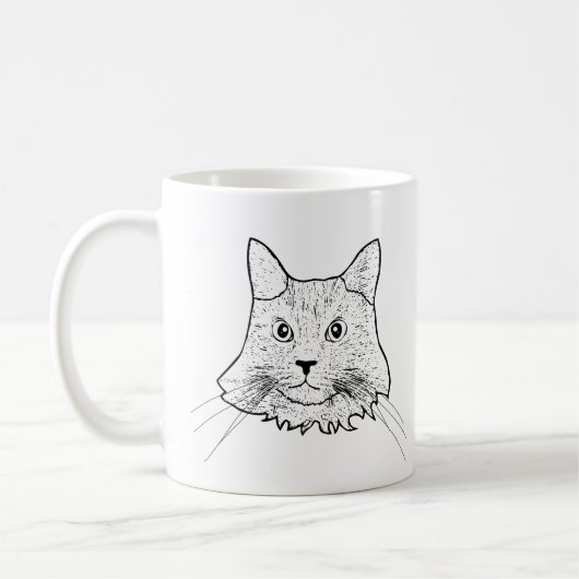 Maine Coon Cat Personalisiert Kaffeetasse (Links)