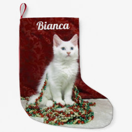 Maine Coon Cat - Personalisierter WeihnachtsStrump Kleiner Weihnachtsstrumpf
