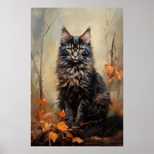 Maine Coon cat Poster (Vorne)