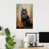 Maine Coon cat Poster (Heimbüro)