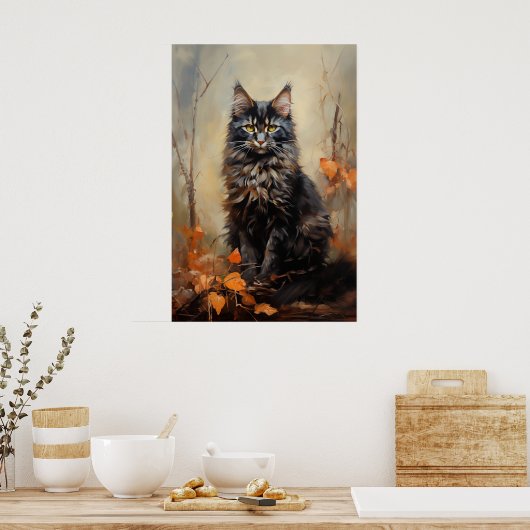 Maine Coon cat Poster (Küche)