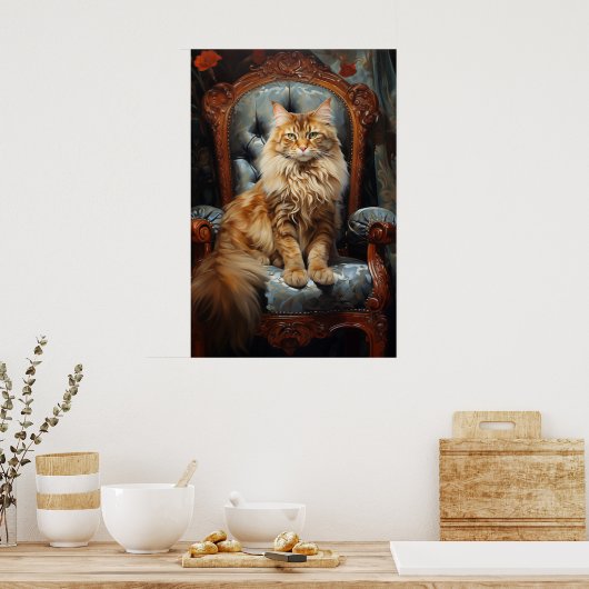 Maine Coon cat Poster (Küche)