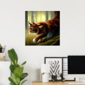 Maine Coon Cat Poster (Heimbüro)