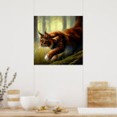 Maine Coon Cat Poster (Küche)