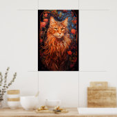 Maine Coon cat Poster (Küche)