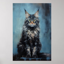 Maine Coon cat Poster