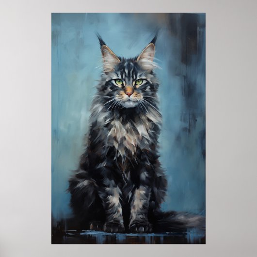 Maine Coon cat Poster (Vorne)