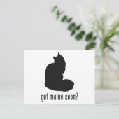Maine Coon Cat Postkarte (Stehend Vorderseite)
