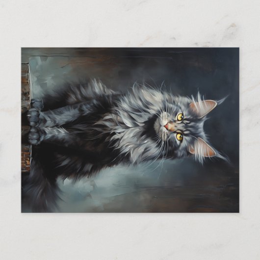 Maine Coon cat Postkarte (Vorderseite)