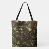 Maine Coon Cat Santa & Gifts Weihnachtsbaum Hinter Tasche (Rückseite)