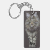 Maine Coon Cat Schlüsselanhänger (Vorderseite links)