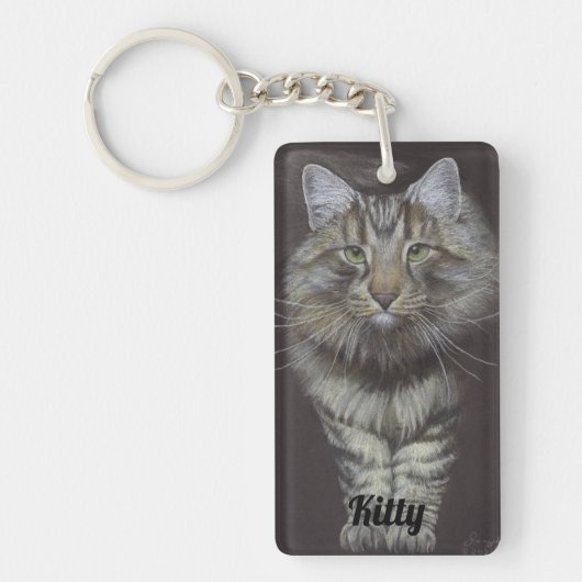 Maine Coon Cat Schlüsselanhänger (Vorderseite)