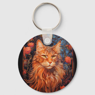 Maine Coon cat Schlüsselanhänger