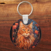 Maine Coon cat Schlüsselanhänger (Vorderseite)