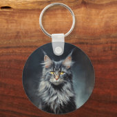 Maine Coon cat Schlüsselanhänger (Vorderseite)