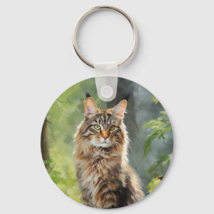 Maine Coon cat Schlüsselanhänger