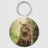 Maine Coon cat Schlüsselanhänger (Rückseite)