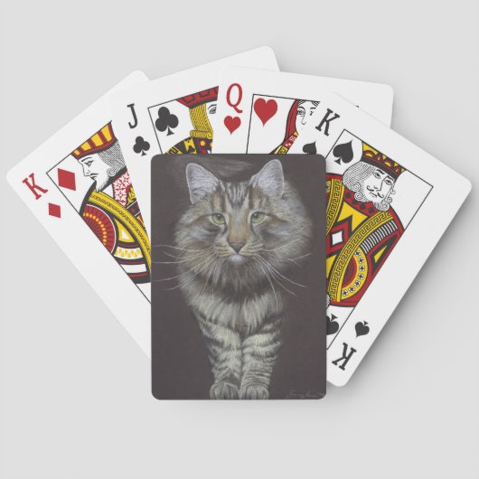 Maine Coon Cat Spielkarten (Rückseite)