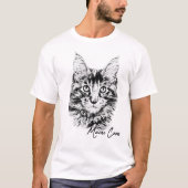 Maine Coon Cat T-Shirt (Vorderseite)