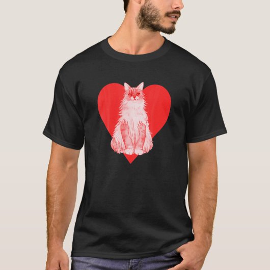 Maine Coon Cat T-Shirt (Vorderseite)