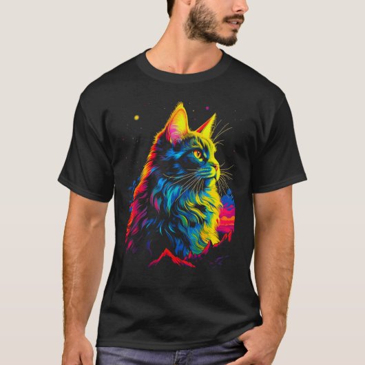 Maine Coon Cat T-Shirt (Vorderseite)