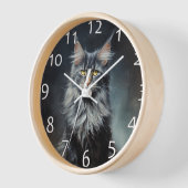 Maine Coon cat Uhr (Winkel)