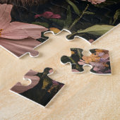 Maine Coon Cat Umgeben von Blume Puzzle (Seite)