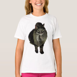Maine Coon Cat von Girl's Shirt