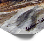 Maine Coon Cat Wand Poster Print (Ecke)