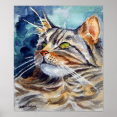 Maine Coon Cat Wand Poster Print (Vorne)