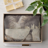 Maine Coon Cat Watercolor Seidenpapier (Geschenk)