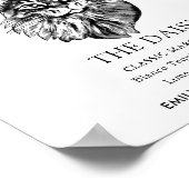 Maine Coon Cat Wedding Signature Drink Zeichen Poster (Ecke)