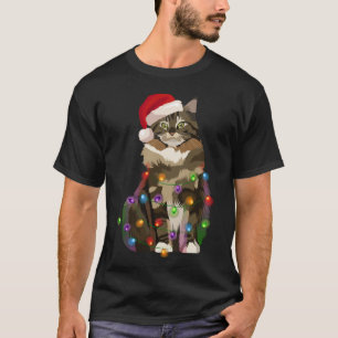 Maine Coon Cat Weihnachten Weihnachten Weihnachten T-Shirt