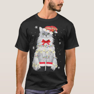 Maine Coon Cat Weihnachtsbaum Xmas Mama Vater Gesc T-Shirt