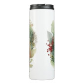 Maine Coon Cat Weihnachtsschreath Festive Kitten Thermosbecher (Rückseite)