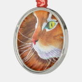Maine Coon Cat Whiskers Ornament Aus Metall (Links)