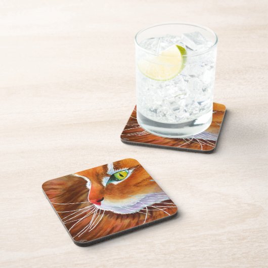 Maine Coon Cat Whiskers Untersetzer (Rechte Seite)