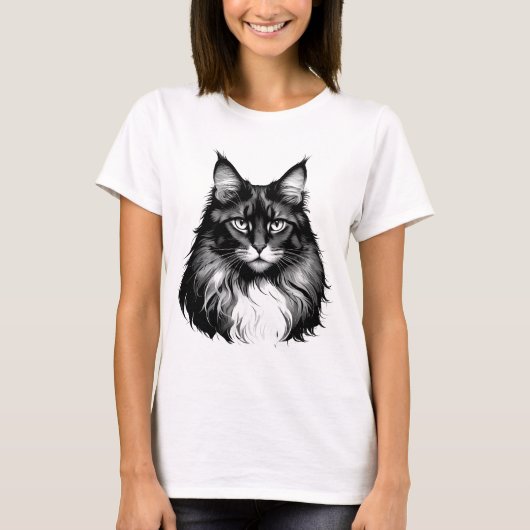 Maine Coon Cat Women's T-Shirt (Vorderseite)