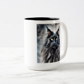 Maine Coon Cat Zweifarbige Tasse (VorderseiteRechts)