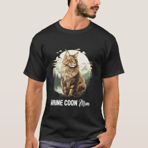 Maine Coon Cats Cat Kitten Maine Coon Mama Long Sl T-Shirt