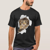 Maine Coon Cats Kitten  Cute Cat  Cat T-Shirt (Vorderseite)